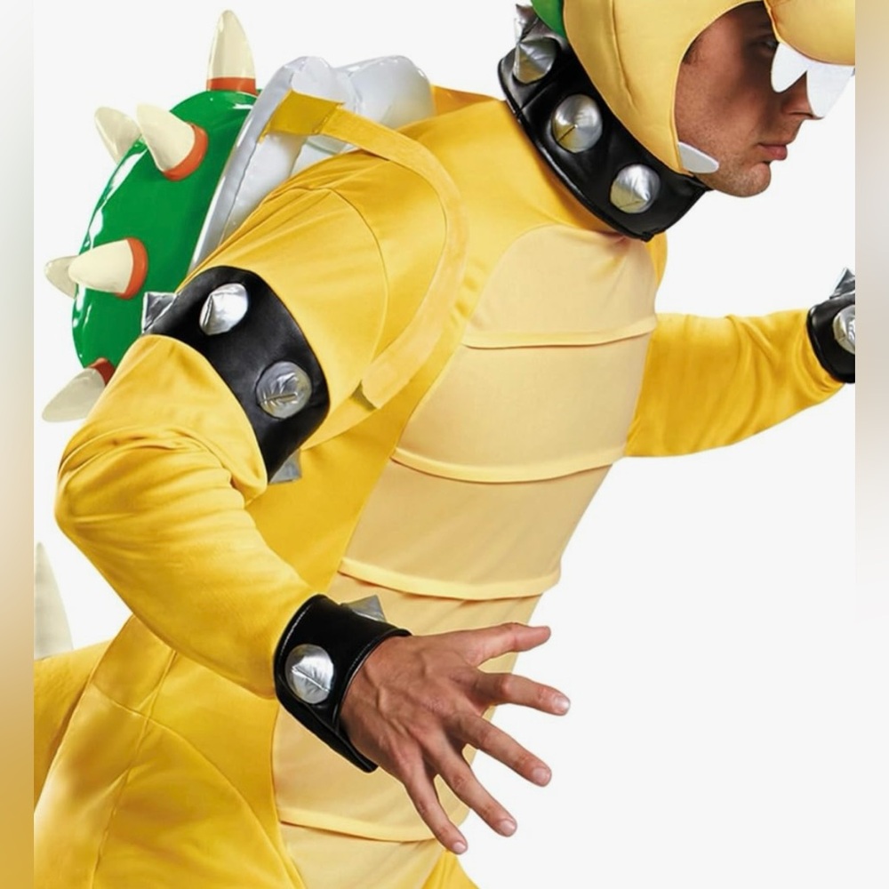 Disguise Nintendo Super Mario Deluxe Bowser Costume Adult L/XL - Picture 3 of 16